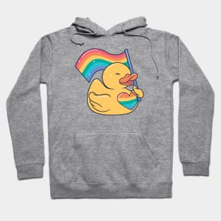 Cute LGBT Rainbow Rubber Ducky Hoodie